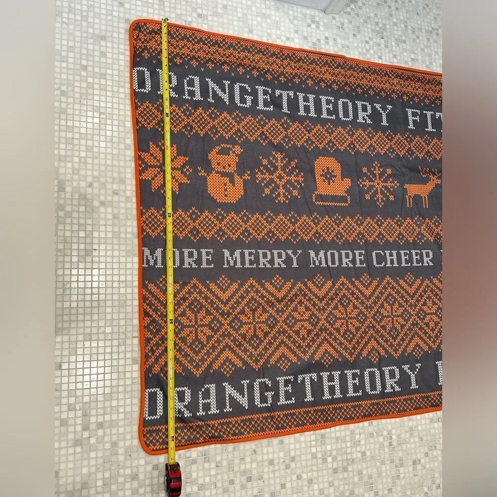 Orange Theory Fitness Christmas Blanket
